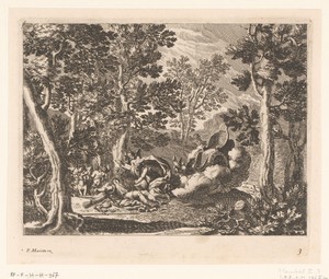 Venus treurt over de dood van Adonis