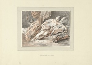 Venus wordt verrast door Cupido