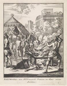Verbranding van de zonen van Solomonia
