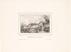 Verdediging van een versterkte stad