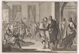 Vergadering in Augsburg over de vredesonderhandelingen van Westfalen, 1648