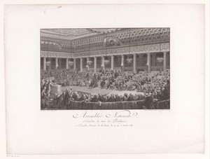 Vergadering in de Assemblée Nationale