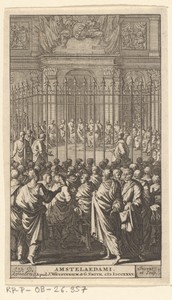 Vergadering van de senaat in Rome
