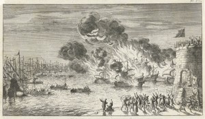 Vergeefse poging van de Grieken om de Venetiaanse vloot te verbranden