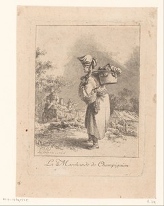 Verkoopster van champignons
