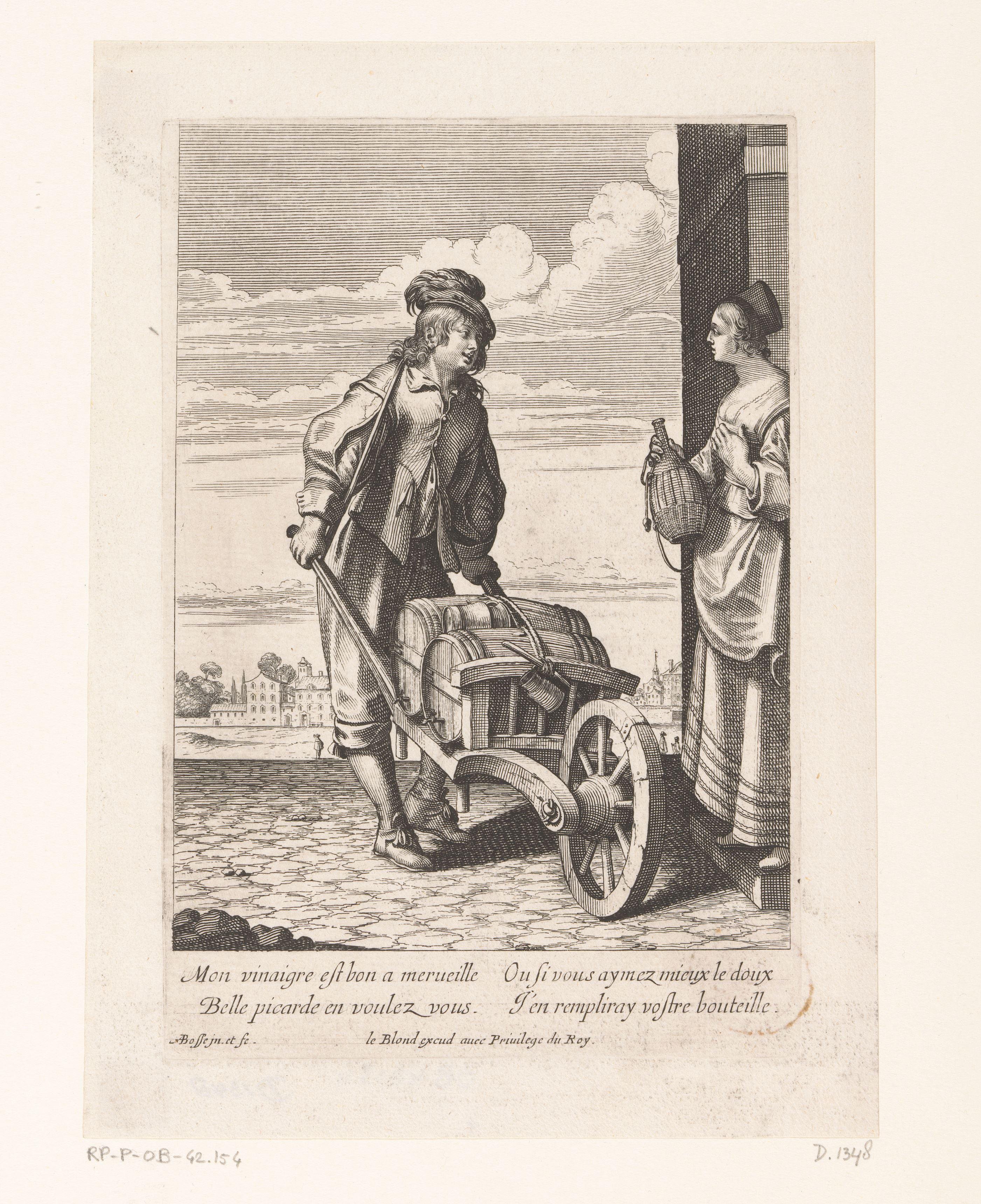 Verkoper van azijn by Abraham Bosse