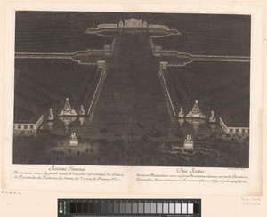 Verlichting rond het Grand Canal van Versailles