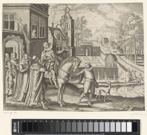 Verloren zoon verlaat het huis van zijn vader