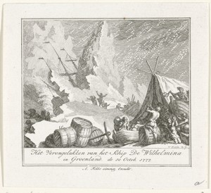 Verongelukken van het schip De Wilhelmina in Groenland, 1777