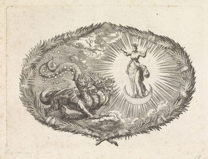 Verschijning van de apocalyptische vrouw en de zevenkoppige draak