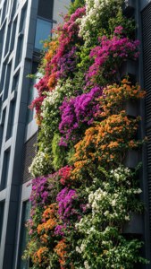 Vertical Garden Bougainvillea Wall