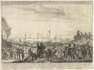 Vertrek van Karel II, koning van Engeland, met zijn vloot vanuit Scheveningen naar Engeland op 2 juni 1660