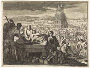 Vervaardigen van stenen voor de Toren van Babel
