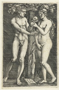 Verzoeking van Adam en Eva in het paradijs