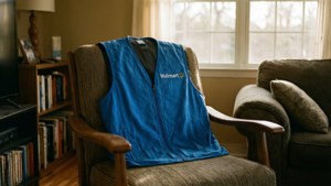 Vest on Chair Sunlight