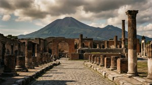 Vesuvius Over Pompeii