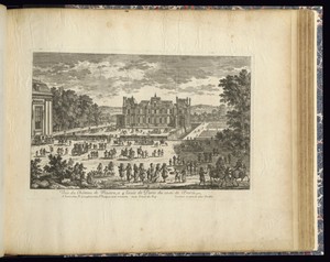 Veüe Château de Maison, a 4 lieuës de Paris du costé de l’Entrée