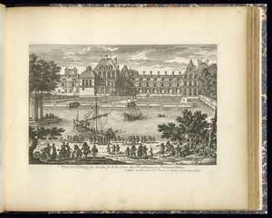 Veuë de l’Estang, du Jardin, et de la Cour des Fontaines, à Fontaine-bleau