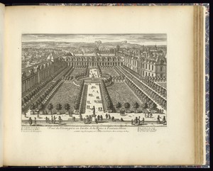 Veuë de l’Orangerie ou Jardin de la Reine à Fontaine-bleau