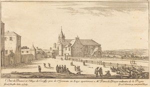 Veue de Prieure et Village de Croissy