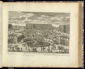 Veuë du Chasteau de Versaille du côté du Parterre d’Eau