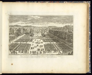 Veüe du Jardin Royal des Plantes Medecinales au fauxbourg St. Victor