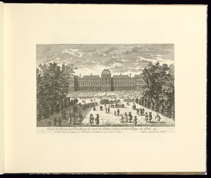 Veüe du Palais des Thuilleries du costé du Jardin, achevé soubs le Regne de Louis 14
