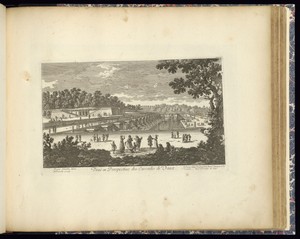 Veuë en Perspective des Cascades de Vaux