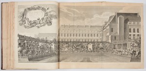 Veue et Perspective du Rocher que le Roy a fait construire au bas de la terrasse du Château Royal de Luneville