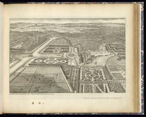 VEÜE GENERALE DE CHANTILLY du côté des Jardins