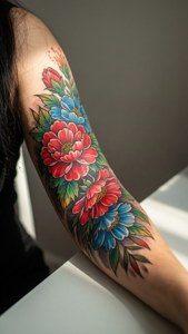 Vibrant Floral Sleeve