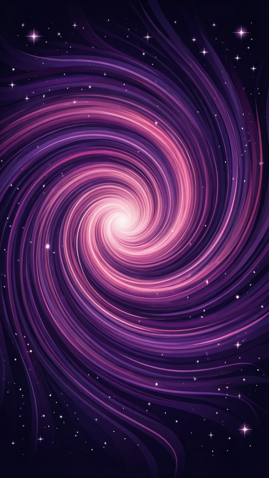 Vibrant Galaxy Swirl by Wallpapers.art Studio