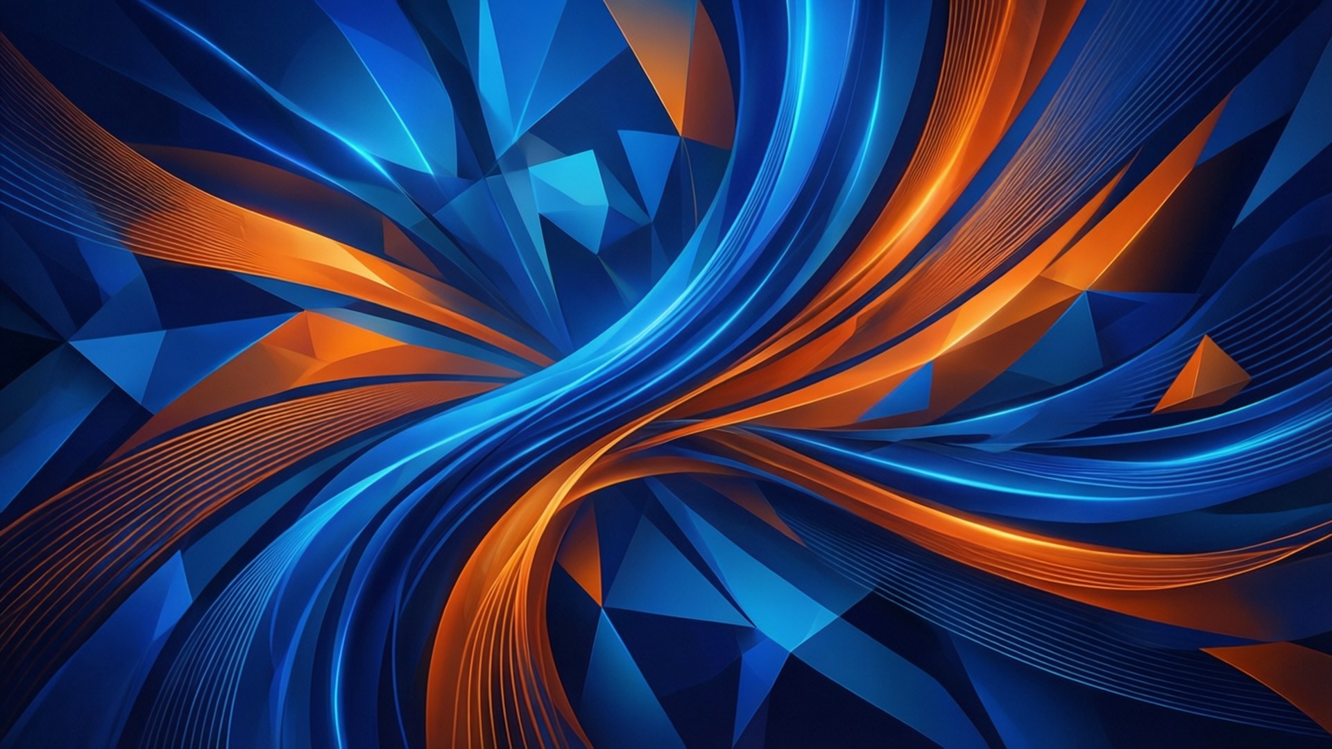 Vibrant Geometric Abstract by Wallpapers.art Studio