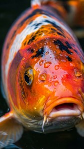 Vibrant Koi Close-up