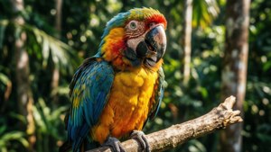 Vibrant Macaw Parrot