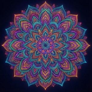 Vibrant Mandala Glow