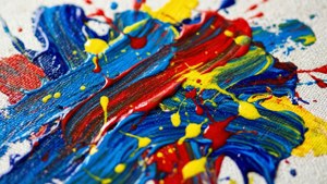 Vibrant Paint Splatter Canvas