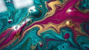 Vibrant Resin Swirls