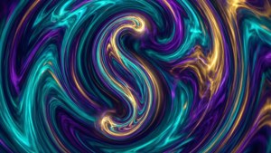 Vibrant Semicolon Swirl