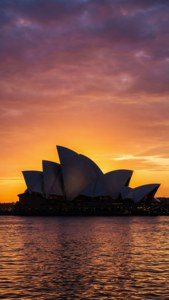 Vibrant Sunset Silhouette