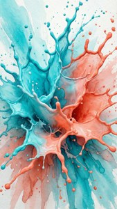 Vibrant Watercolor Splash