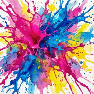 Vibrant Watercolor Splash