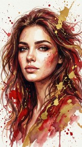 Vibrant Woman Portrait