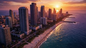 Vice City Sunset Skyline