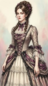 Victorian Fashion Sketch