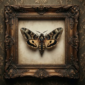 Victorian Framed Moth