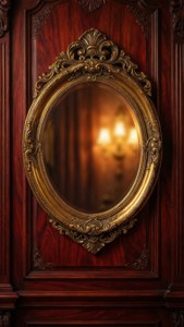 Victorian Mahogany Mirror