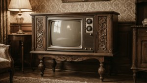 Victorian Ornate TV Cabinet