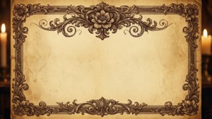 Victorian Sepia Scroll
