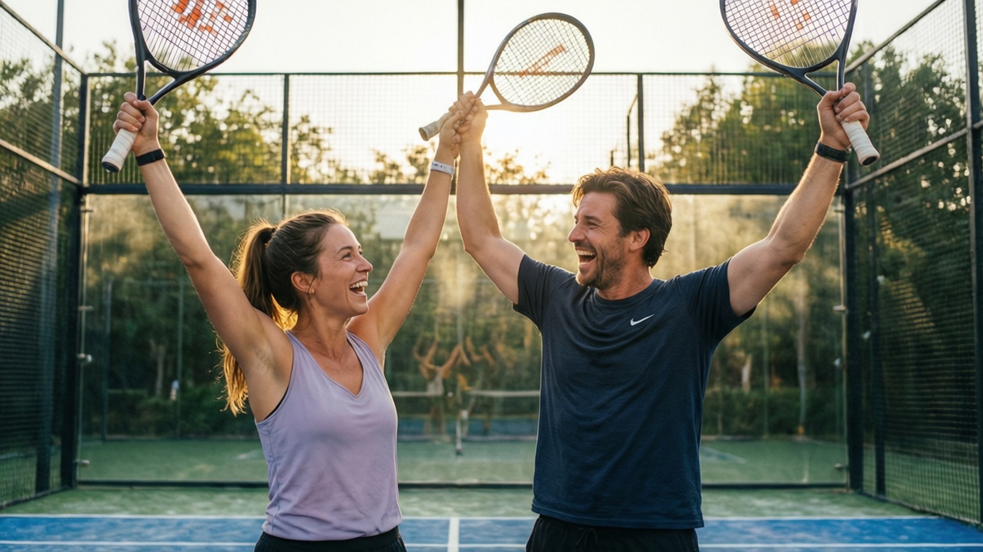 Victory Celebration Couple by Wallpapers.art Studio